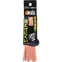 藤原産業 SK11 ほどけにくい靴ひも オレンジ/ホワイト 110mm NoーSlip110O/W 1セット(6本)（直送品）