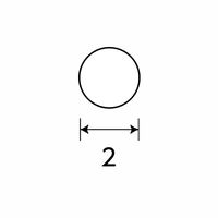 光モール ステンレス丸棒 2mm×300mm NO.1378 1セット(20本)（直送品）