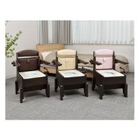 日本セイフティー ラップポン・プリート（S） やわらか便座 ダークブラウン PLSES12DJH 1台（直送品）