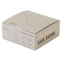 伊藤忠リーテイルリンク バイカラー 立体型マスク 使い捨て　不織布　1箱(30枚入：各15枚×2色　ピンクベージュ、ベージュ）  オリジナル