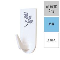 レック 粘着ホームフック 2kg H-003 1パック(3個)