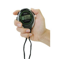 【タイマー】 ドリテック ストップウォッチ SW-109BK 1個