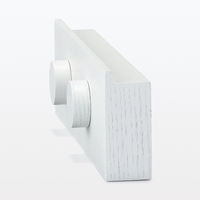 無印良品 壁に付けられる家具長押マグネット付き オーク材突板 ライトグレー 30cm 良品計画