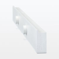 無印良品 壁に付けられる家具長押マグネット付き オーク材突板 ライトグレー 88cm 良品計画