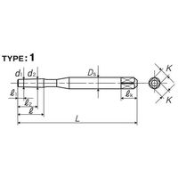 彌満和製作所 ロールタップ用下穴チェックピン テーパタイプ CPR-TM5X0.8 1セット(3本)（直送品）