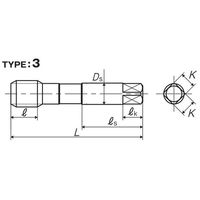 彌満和製作所 深穴用ショートスパイラルタップ(メートルねじ) S-SPP4M42X4.5 1本（直送品）