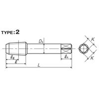 彌満和製作所 アメリカ管用テーパねじ用インタラップタップ 短ねじ INT-S-NPT1/2-14 1本（直送品）