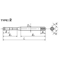 彌満和製作所 ZーPRO スチール用ハイブリッドバリュースパイラルタップ HVSPP4M4X0.5 1本（直送品）