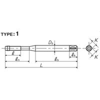 彌満和製作所 ZーPRO スチール用ハイブリッドバリュースパイラルタップ HVSPP4M6X0.75 1本（直送品）