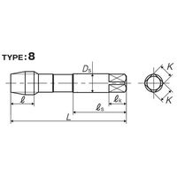 彌満和製作所 ポイントタップ(メートルねじ) POP4M45X1.5 1本（直送品）