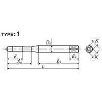 彌満和製作所 コーティングポイントタップ POVP2M2.5X0.45 1本（直送品）