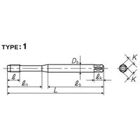 彌満和製作所 ZーPROシリーズ コーティングスパイラルタップ VUSPP4M6X1+40 1本（直送品）