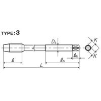 彌満和製作所 ロングポイントタップ(メートルねじ) LS-POL150P4M10X1.25+20 1本（直送品）
