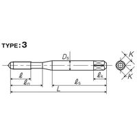 彌満和製作所 スパイラルタップ(ミシンねじ用) SPP27/32SM32 1セット(3本)（直送品）