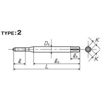 彌満和製作所 酸化処理スパイラルタップ(メートルねじ) SPOXP1M1.6X0.35 1本（直送品）