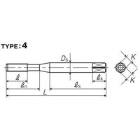 彌満和製作所 ショートチャンファトルレスロールタップ SC-TL-RZG5M2.5X0.45(1P) 1本（直送品）