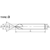 彌満和製作所 ボール盤用カウンタシンク CS-QM6X60 1セット(3本)（直送品）