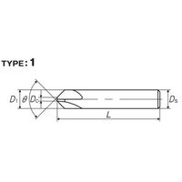 彌満和製作所 ボール盤用カウンタシンク CS-QM6X90 1セット(2本)（直送品）