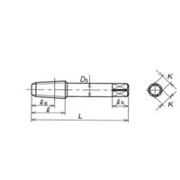 彌満和製作所 管用タップ 山払いテーパーねじ 長ねじ L1-PT1/8-28 1本（直送品）