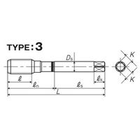 彌満和製作所 ねじ簡易検査ツール SIT6HM11X1GB 1本（直送品）