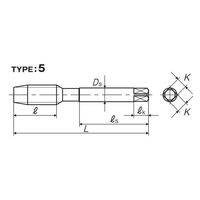 彌満和製作所 ダイカスト用ハンドタップ LA-HTP4M18X1.55P 1本（直送品）