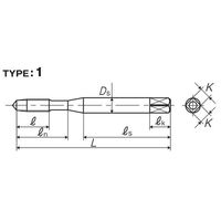 彌満和製作所 ニッケル基合金用ポイントタップ(メートルねじ) ZEN-PP3M4X0.7 1本（直送品）
