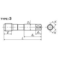 彌満和製作所 チタン合金用スパイラルタップ(メートルねじ) ZET-BP4M20X2.5 1本（直送品）