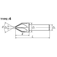 彌満和製作所 ボール盤用カウンタシンク CS-QM30X60 1本（直送品）