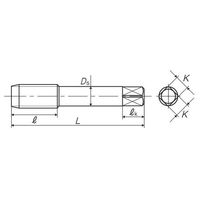 彌満和製作所 管用平行ねじ用鋳鉄用ハンドタップ FC-PS1/8-28 1本（直送品）