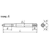 彌満和製作所 鋳鉄用超硬ハンドタップ(メートルねじ) N-CTFCP3M5X0.53P 1本（直送品）