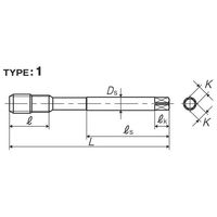 彌満和製作所 ZーPRO 亜鉛めっき用ハイブリッドバリュースパイラルタップ HVSPZPP4+0.1M8X1.25 1本（直送品）