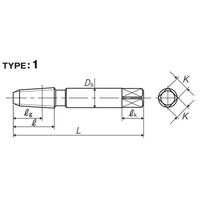 彌満和製作所 アメリカ管用テーパねじ用インタラップタップ 長ねじ INT-NPT1/16-27 1本（直送品）