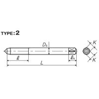 彌満和製作所 鋳鉄用超硬ハンドタップ(メートルねじ) N-CTFCP3M6X0.753P 1本（直送品）