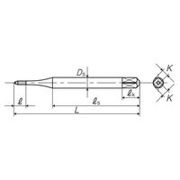 彌満和製作所 ミニチュアねじ用ロールタップ MS+TRS0.9X0.225 1本（直送品）