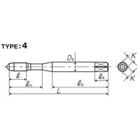 彌満和製作所 ポイントタップ(メートルねじ) POP2M6X0.5 1セット(3本)（直送品）