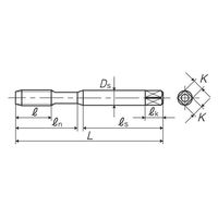 彌満和製作所 三脚用スパイラルタップ SPTRI1/4-20 1セット(2本)（直送品）