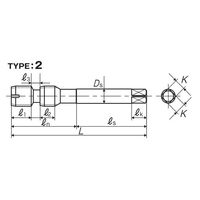 彌満和製作所 ねじ簡易検査ツール 二連式 SITD6HM15X1.5GB/NB 1本（直送品）