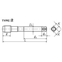 彌満和製作所 ステンレス鋼用ショートスパイラルタップ(メートルねじ) SU-S-SPP2M12X1.75 1本（直送品）