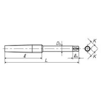 彌満和製作所 台形ねじ用通り穴用スパイラルタップ 左ねじ SLLHTR16X4 1本（直送品）