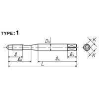 彌満和製作所 チタン合金用ポイントタップ(メートルねじ) ZET-PP3M4X0.7 1本（直送品）