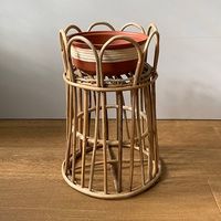 杉田エース CLOVERテラコッタ/ケーン ソーサー 19111910 CYH956254 1セット(3個)（直送品）