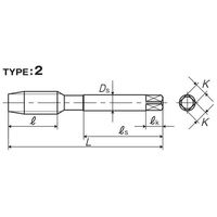 彌満和製作所 高速用通り穴用スパイラルタップ F-SLP3M10X1.25 1本（直送品）