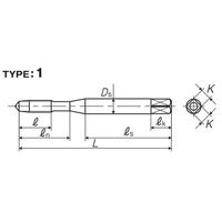 彌満和製作所 高速用通り穴用スパイラルタップ F-SLP2M4X0.7 1本（直送品）