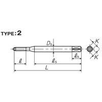 彌満和製作所 非鉄用ロールタップ(メートルねじ) N+RSG5M1.6X0.35(P) 1本（直送品）