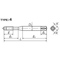 彌満和製作所 ドライ加工用ロールタップ(メートルねじ) OL+RZG6M3X0.5(P) 1本（直送品）