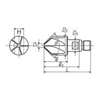 彌満和製作所 ジョイントツール ボール盤用90 カウンタシンク JO-CSQM16X90 1本（直送品）