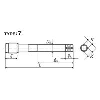 彌満和製作所 スパイラルタップ(メートルねじ) SPP2M12X0.5 1本（直送品）