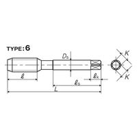 彌満和製作所 スパイラルタップ(メートルねじ) SPP2M12X1.25 1本（直送品）