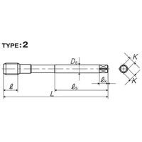 彌満和製作所 ZーPROシリーズ コーティングスパイラルタップ 1.5P VUSPP3M10X11.5P 1本（直送品）