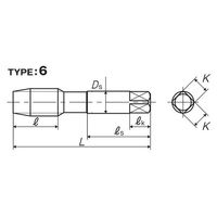 彌満和製作所 ダイカスト用ハンドタップ LA-HTP4M24X1.51.5P 1本（直送品）